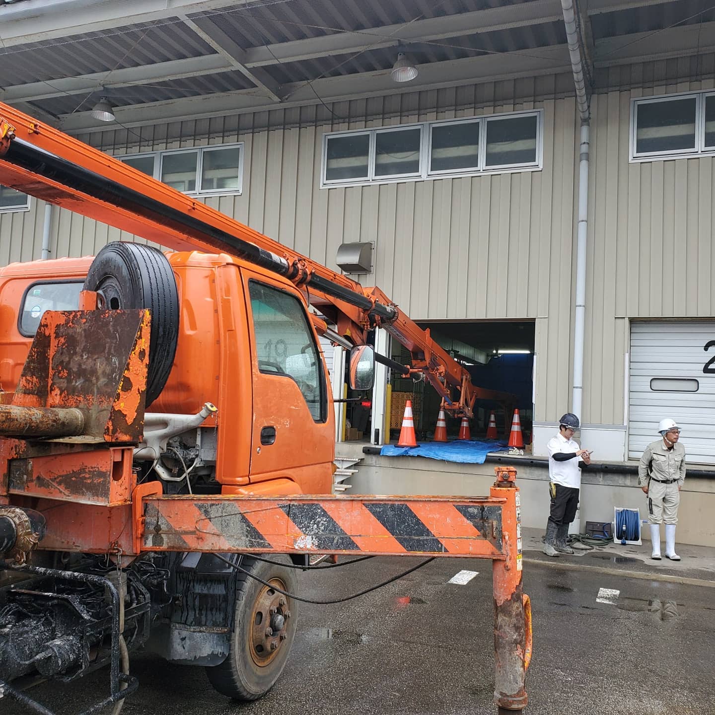 お疲れ様です本日も無事に作業終了しました️ありがとうございました富山は38℃熱中症にご注意下さい